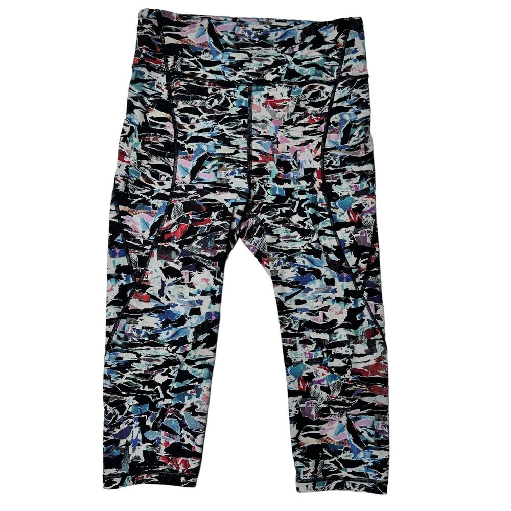 LULULEMON Break Free Crop Culture Clash Starlight Black